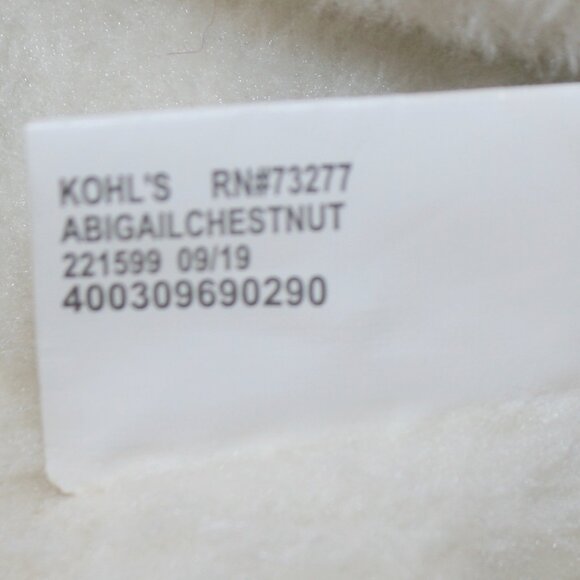 SO Boots Abigail Suede Winter Faux Fur Lined Tan Button Chestnut Women's 8 - Picture 5 of 12